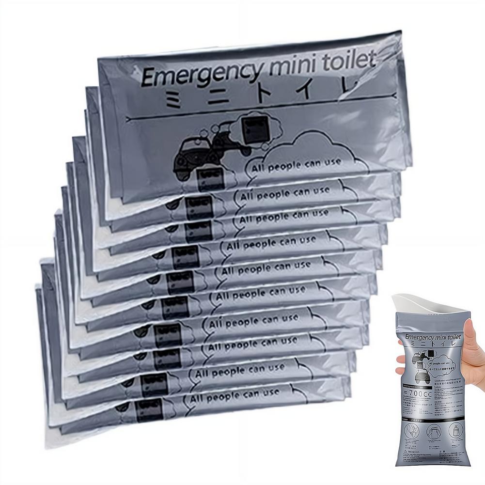 Bivvy Bag Emergency - 10pcCar 응급 소변 가방 일회용 여행