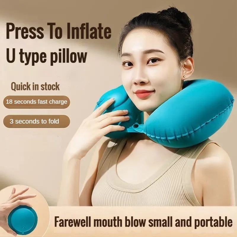 Camp Pillow Compressible - 자동차 휴대용 목 보호 U 자형