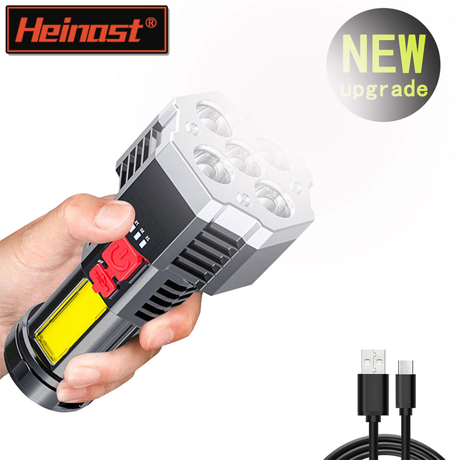 Outdoor Camping Adventures - 5 LED 고출력 LED 손전등 측면