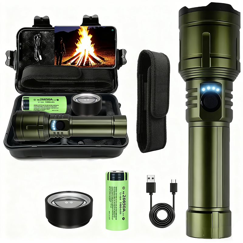 Outdoor Camping Adventures - 초강력 손전등 집중 점화 손전등 방수