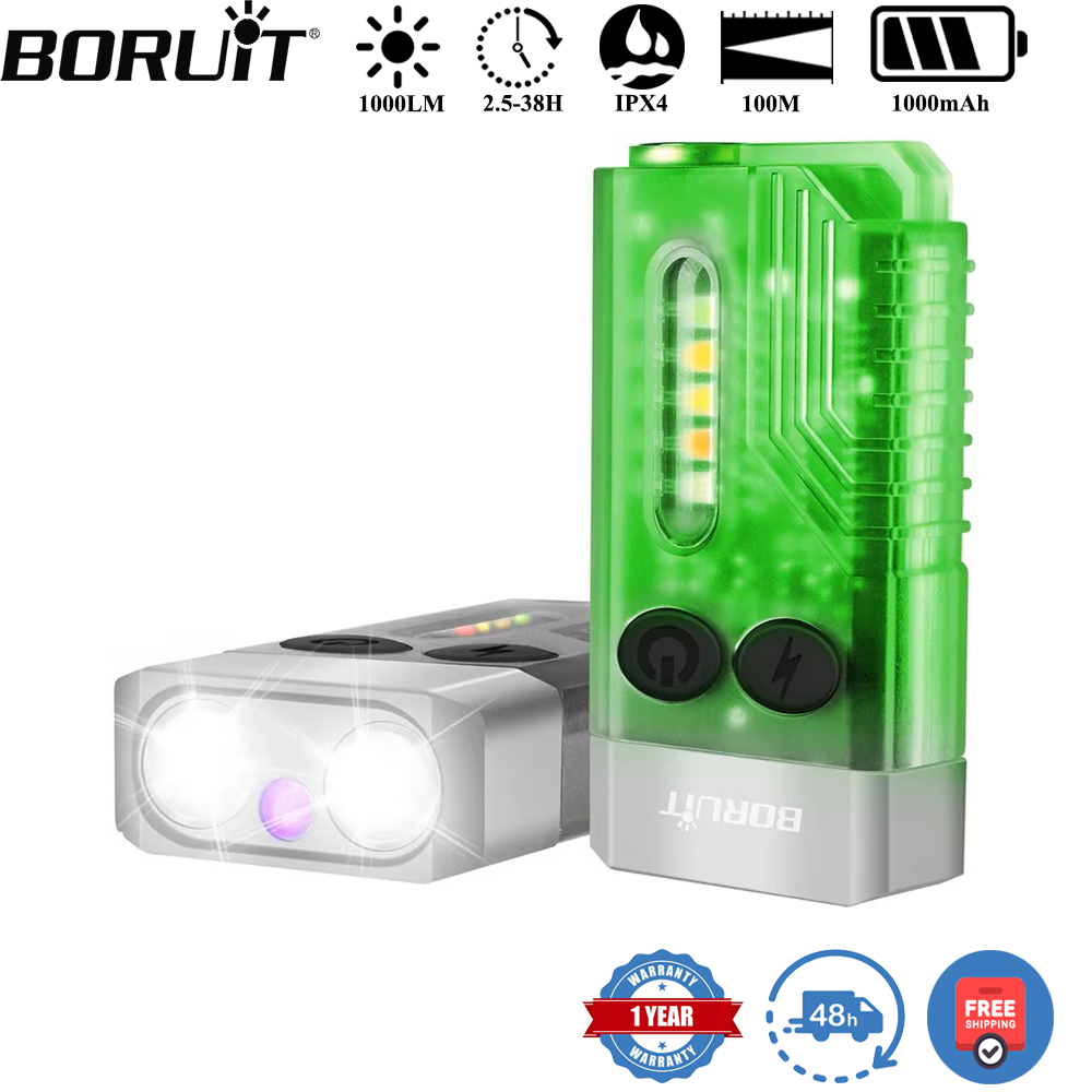 Outdoor Camping Lantern - BORUiT V10 키체인 UV LED EDC