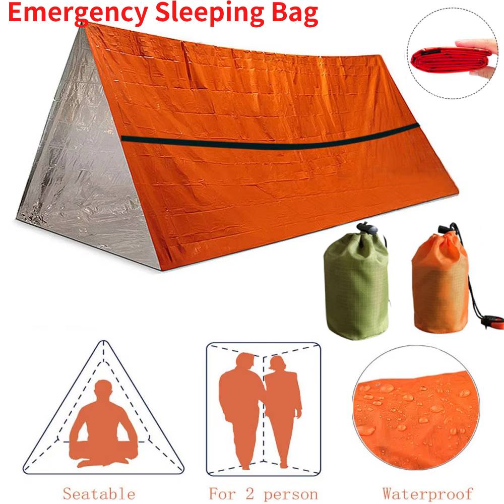 Outdoor Camping Sleeping Bag - 휴대용 방수 비상 생존 침낭 야외