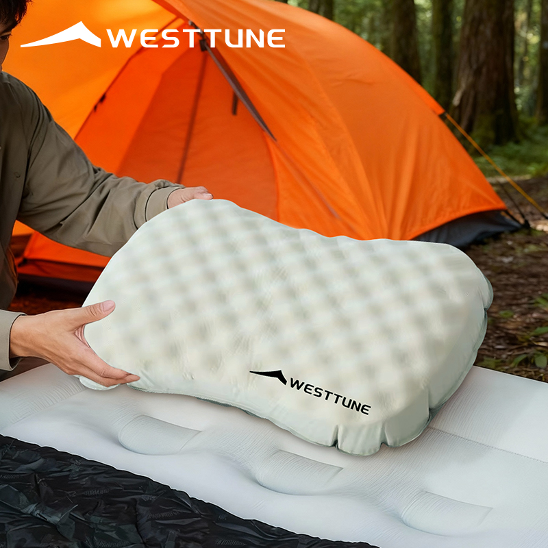 Camp Pillow Compressible - WESTTUNE 캠핑용 에어베개 휴대용 압축 접이식