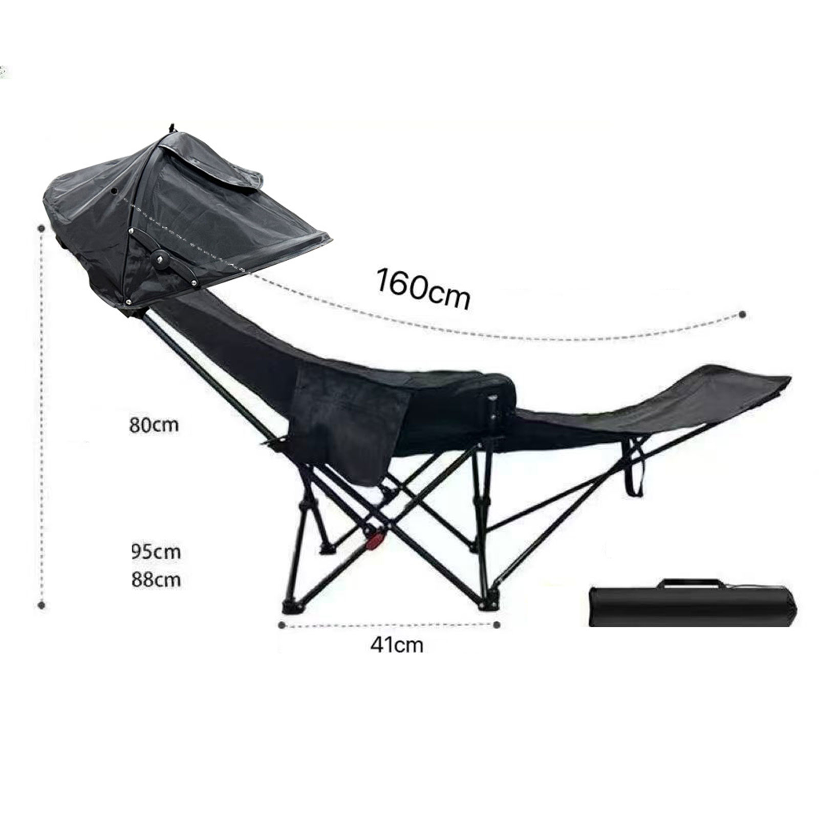 Outdoor Camping Canopy - 접이식 캠핑의자, 3단계 조절 가능한 캐노피가