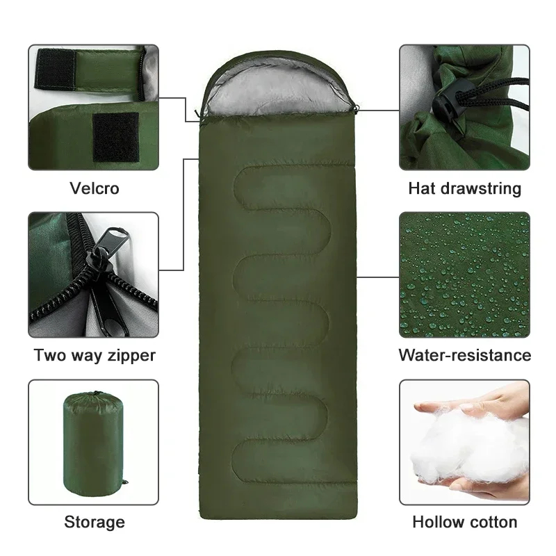 캠핑 침낭 초경량 방수 4계절 따뜻한 봉투형 침낭 야외 - Ultralight Sleeping Bag 리뷰 및 가격