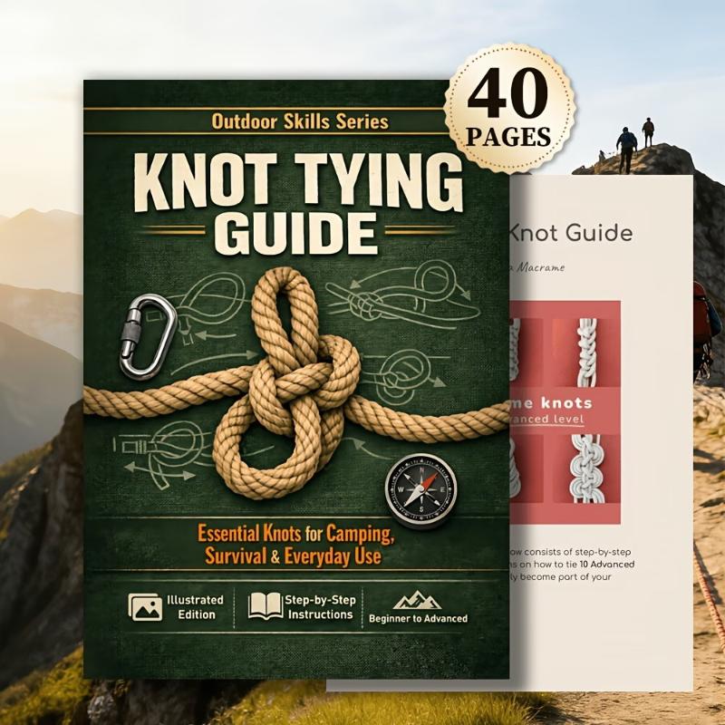 필수 매듭 묶기 가이드북 50가지 일러스트 매듭 캠핑  - Outdoor Camping Adventures 리뷰 및 가격