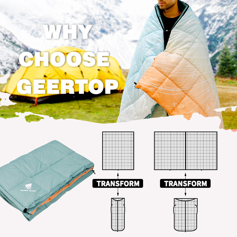 성인 캠핑 다운 침낭 담요 210x140cm, 겨울 캠 - Ultralight Sleeping Bag 리뷰 및 가격