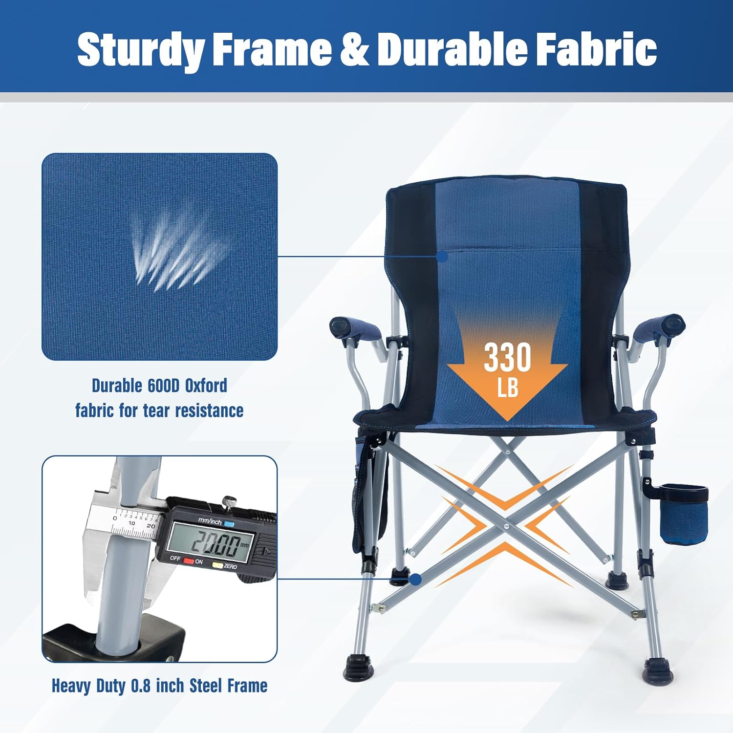 공장 도매 야외 휴대용 접이식 캠핑 의자 컵홀더가 있는 - Outdoor Camping Folding Chairs 리뷰 및 가격