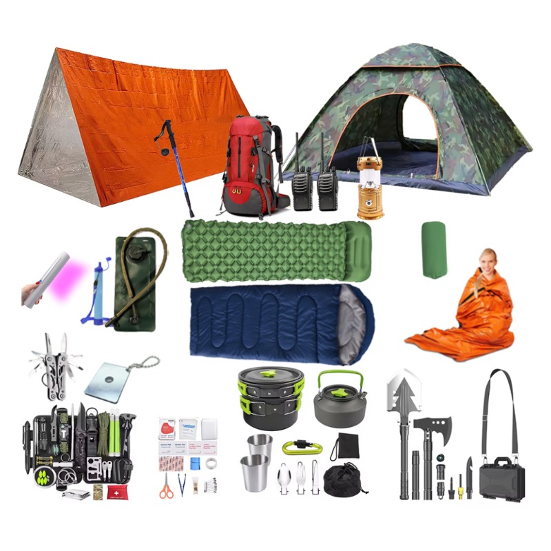 맞춤형 2~3인용 전문 야외 생존 장비 키트 72시간  - Outdoor Camping Sleeping Bag 리뷰 및 가격