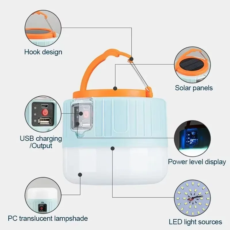 태양열 캠핑 랜턴 충전식 LED 휴대용 작업등 리모컨  - Outdoor Camping Lantern 리뷰 및 가격