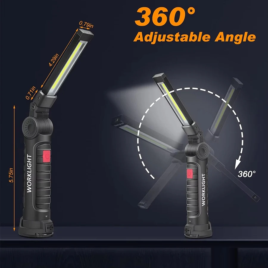 충전식 자석 작업등 플래시라이트 휴대용 캠핑 랜턴 LE - Outdoor Camping Lantern 리뷰 및 가격