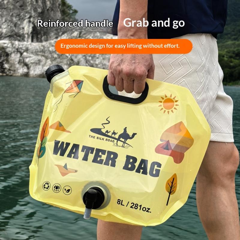 ● 수도꼭지가 있는 8L 캠핑 물주머니 휴대용 물통 생 - Bivvy Bag Emergency 리뷰 및 가격