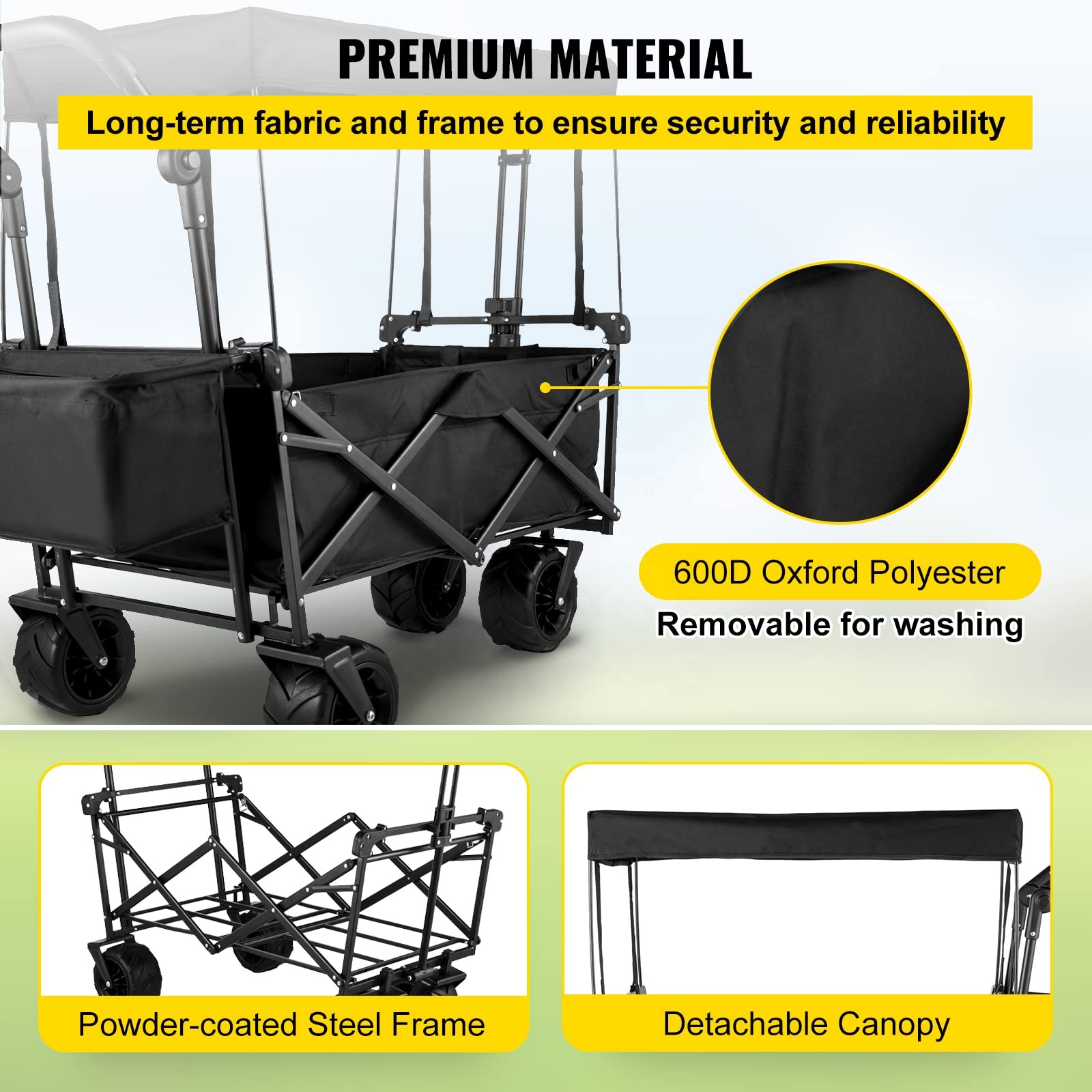 야외 캠핑 접이식 유틸리티 폴드 웨건 캠핑 카트 접이식 - Outdoor Camping Canopy 리뷰 및 가격