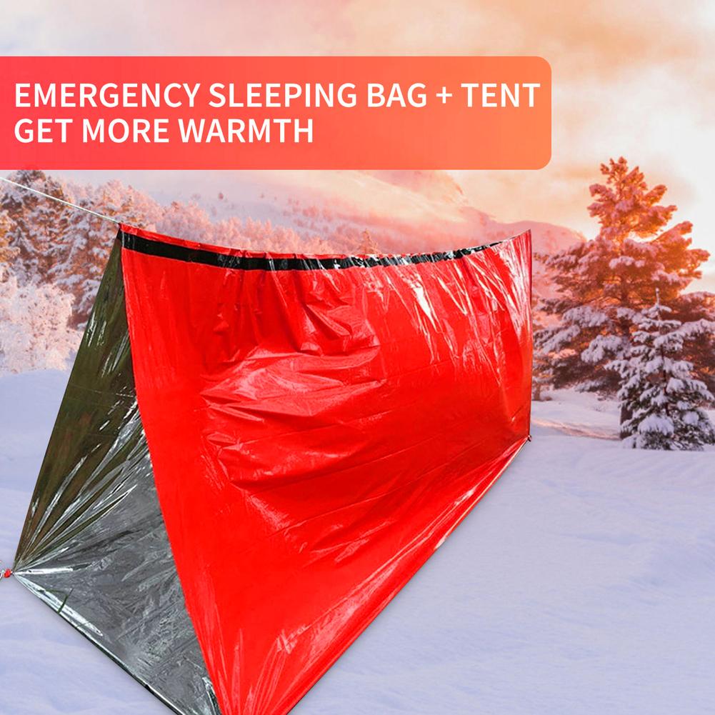 휴대용 방수 비상 생존 침낭 야외 Edc 캠핑 장비 열 - Outdoor Camping Sleeping Bag 리뷰 및 가격