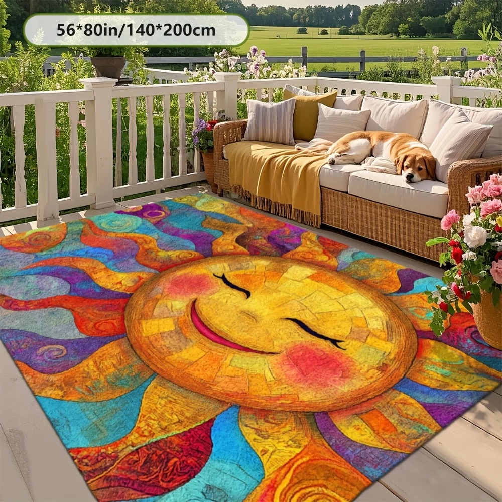 다채로운 색상의 대형 러그 2D 플랫 프린트 논슬립 야 - Outdoor Camping Mats Large 리뷰 및 가격