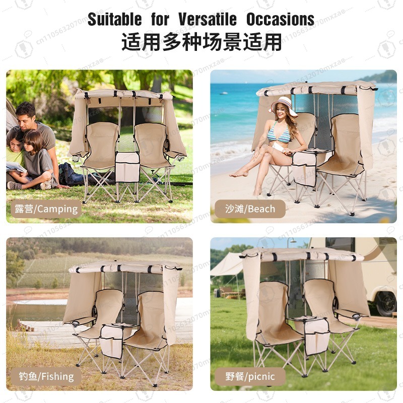 야외 캠핑 레저용 이중 접이식 의자 낚시 비치 의자 일 - Outdoor Camping Folding Chairs 리뷰 및 가격
