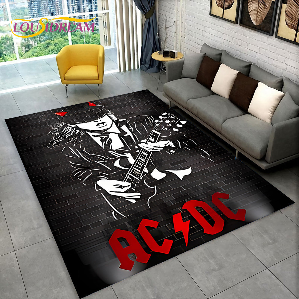 AC/DC 록 밴드 대형 러그, 가정 거실 침실 소파  - Outdoor Camping Mats Large 리뷰 및 가격