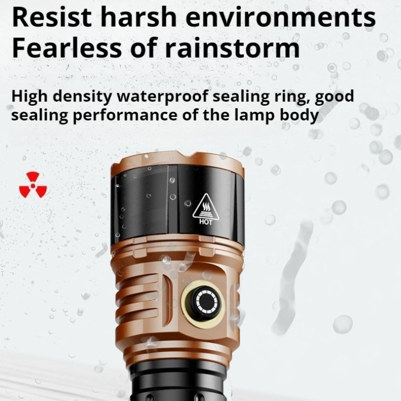 강력한 조명 고출력 LED 손전등 타입-C 충전 방수  - Outdoor Camping Lantern 리뷰 및 가격