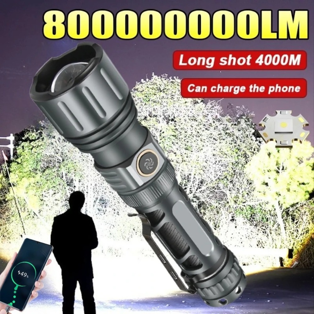 슈퍼 밝은 손전등 휴대용 충전식 LED 램프 전술 캠핑 - Outdoor Camping Lantern 리뷰 및 가격