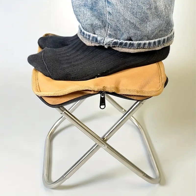 야외 접이식 연필 케이스 작은 의자 포켓 의자 휴대용  - Outdoor Camping Folding Chairs 리뷰 및 가격