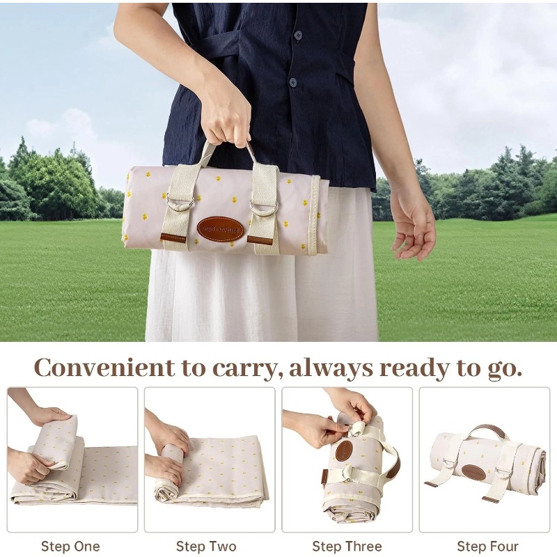 피크닉 담요 방수 대형, 야외 캠핑 매트 79X57,  - Outdoor Camping Mats Large 리뷰 및 가격