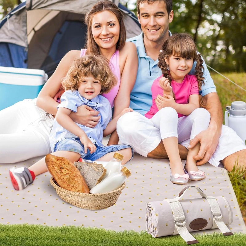 피크닉 담요 방수 대형, 야외 캠핑 매트 79X57,  - Outdoor Camping Mats Large 리뷰 및 가격