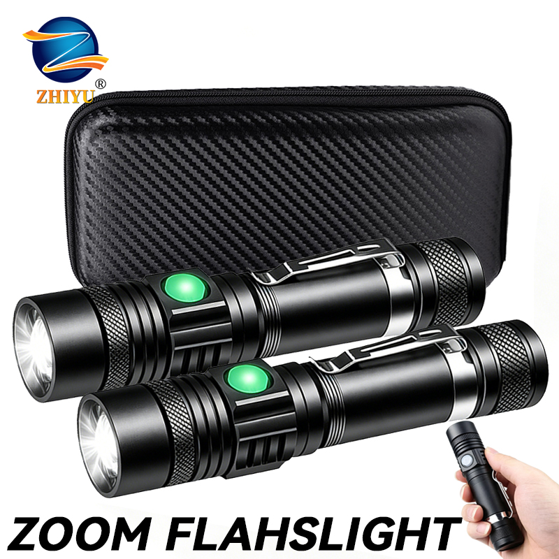 T6 LED 충전식 손전등, 18650 줌이 가능한 토 - Outdoor Camping Adventures 리뷰 및 가격