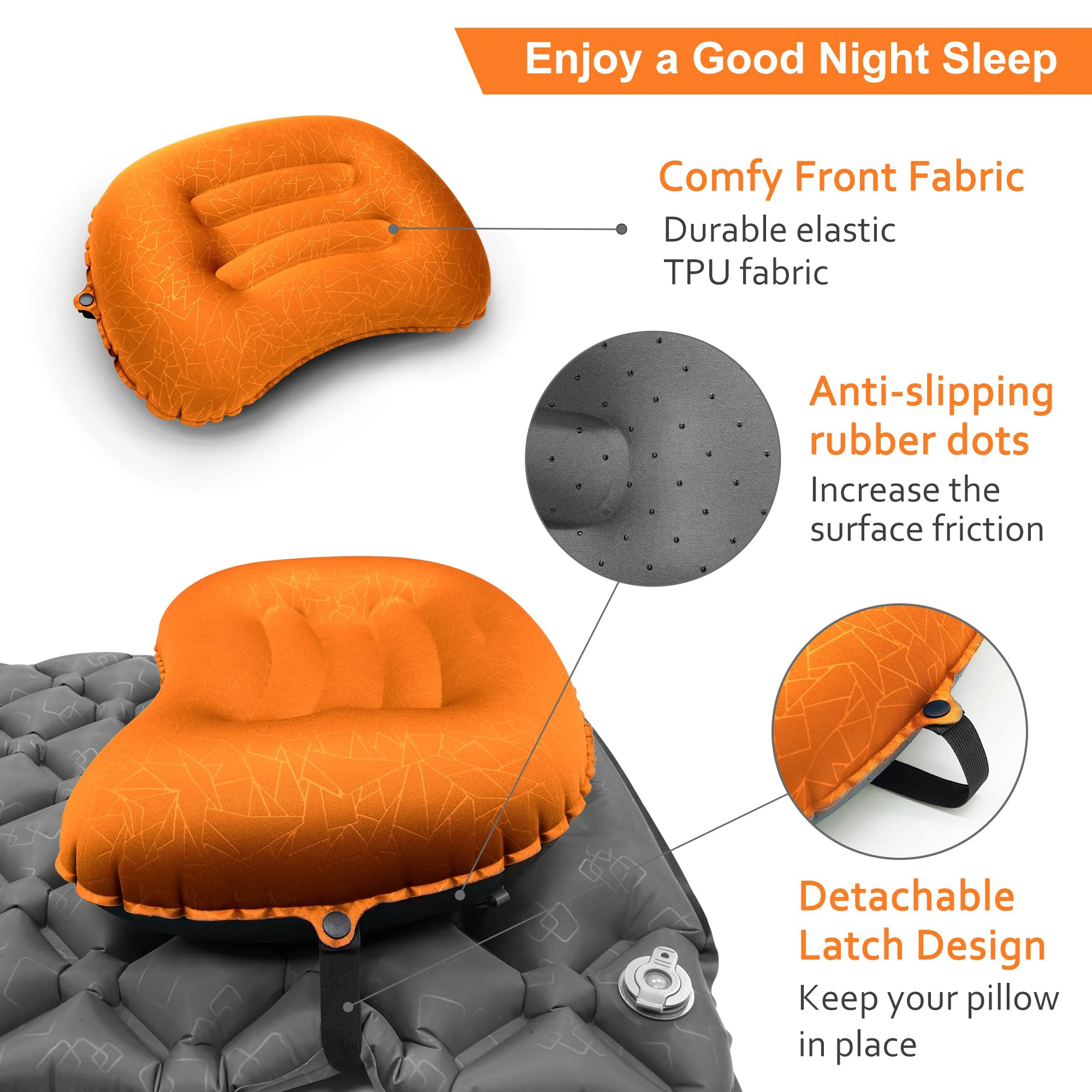 1PC 초경량 풍선형 캠핑 여행 베개 - 캠핑 하이킹  - Camp Pillow Compressible 리뷰 및 가격